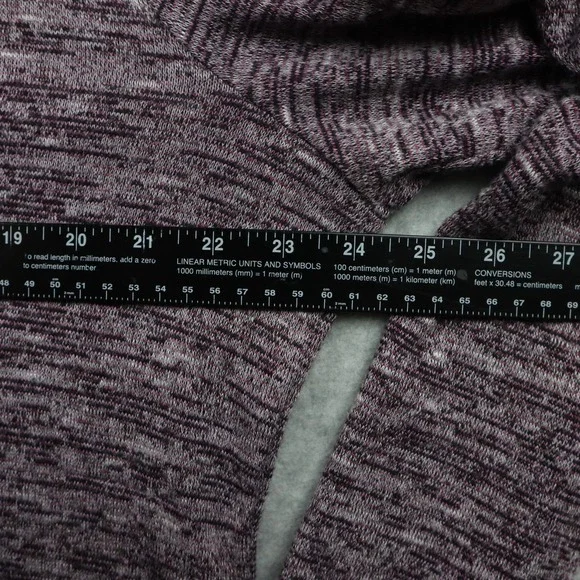 Apt 9 Sweater Womens XL Pullover Lightweight Knit Heather Purple Long Sleeve - Picture 3 of 9